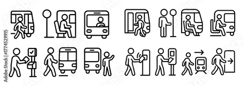 Public Transport Icons