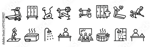 Gym Doodle Icons