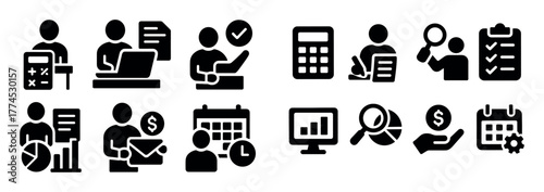 Accounting Icons Grid
