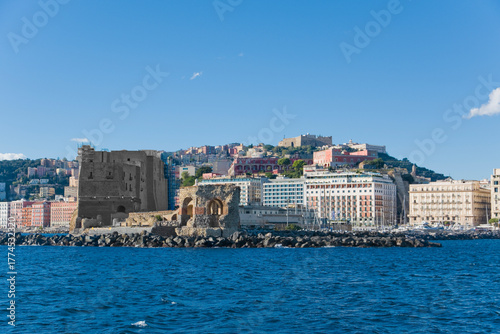 View of Egg Castle from the sea, Naples
