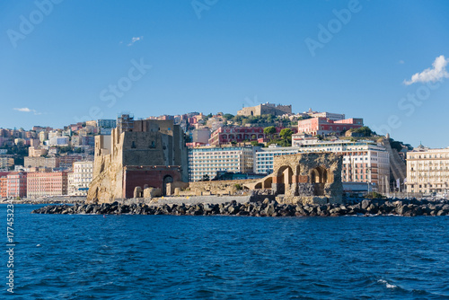 View of Egg Castle from the sea, Naples