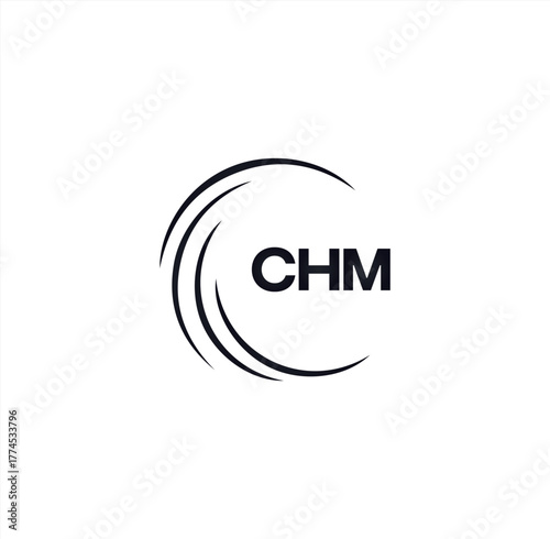CHM set ,CHM logo. C H M design. White CHM letter. CHM, C H M letter logo design. Initial letter CHM letter logo set, linked circle uppercase monogram logo. C H M letter logo vector design.