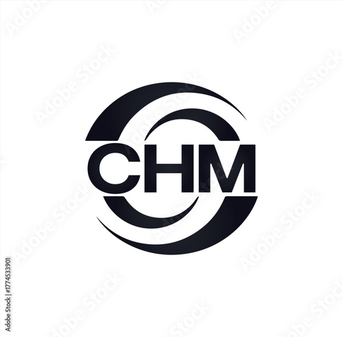 CHM set ,CHM logo. C H M design. White CHM letter. CHM, C H M letter logo design. Initial letter CHM letter logo set, linked circle uppercase monogram logo. C H M letter logo vector design.