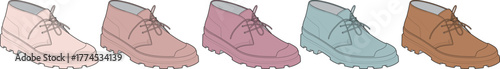Stylish Shoe Collection A Diverse Array of Fashionable Footwear in Various Colors for Any Occasion