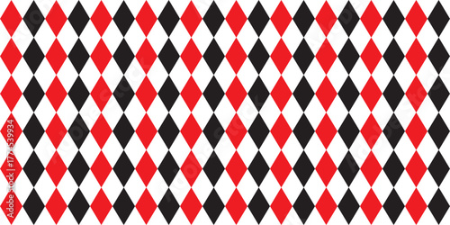 Seamless harlequin pattern. Diamond pattern background. Seamless diamonds pattern. Geometric rhombus pattern background. Harlequin check wallpaper. Retro color concept. Vector illustration.
