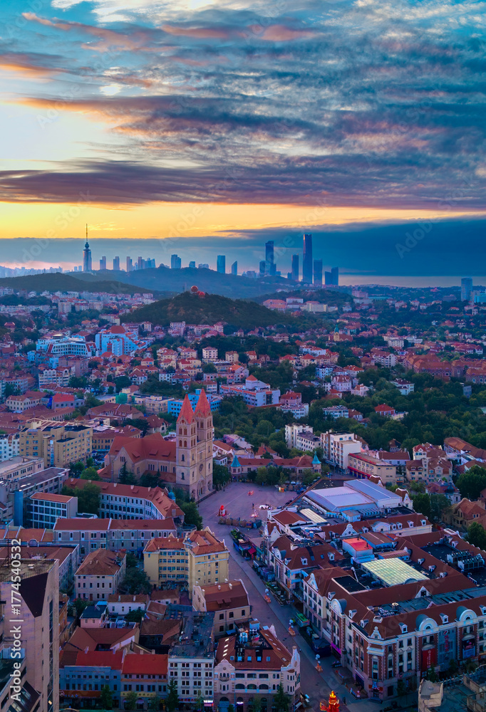 Obraz premium St. Michael's Cathedral, Qingdao, China