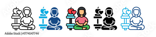 Wellness Program multiple icon