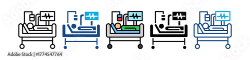 Intensive Care Unit multiple icon