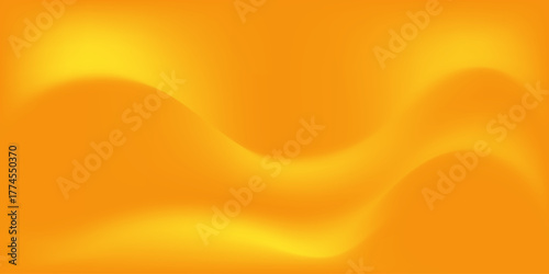 Bright gradient background. Blurred yellow orange gradation wallpaper, abstract soft color pattern, sun colored abstract banner design. Vector gradient backdrop