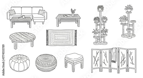 living room furniture arrangement featuring a sofa rug and plants ideal for interior design blogs and showcasing comfortable home decor styles