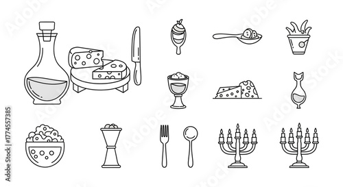 gourmet food selection olive oil cheese and a candle for website header or culinary blog illustration offering rustic charm and simple elegance.