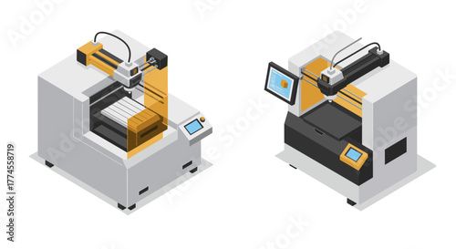 Isometric 3d printers with digital interface for modern manufacturing
