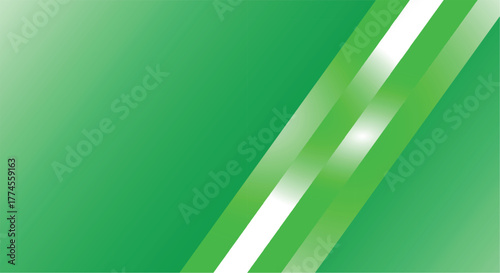 Green Abstract Background with Diagonal Stripes