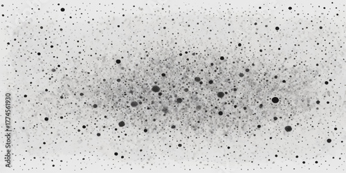 Abstract macro of cold blue rain drops on a wet transparent glass window surface texture