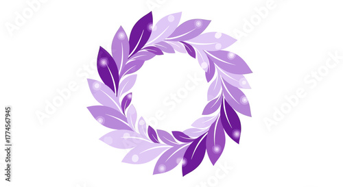 violet flower on white background