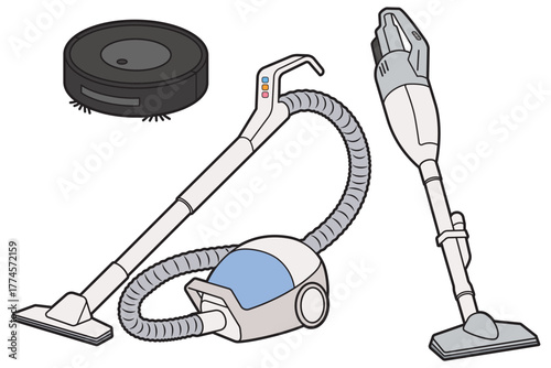 ロボット掃除機・スティック掃除機・紙パック式掃除機