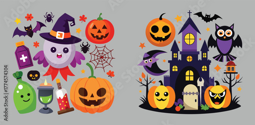 halloween ghost vector illustration