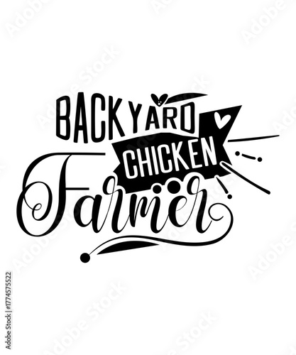 backyard chicken farmer svg