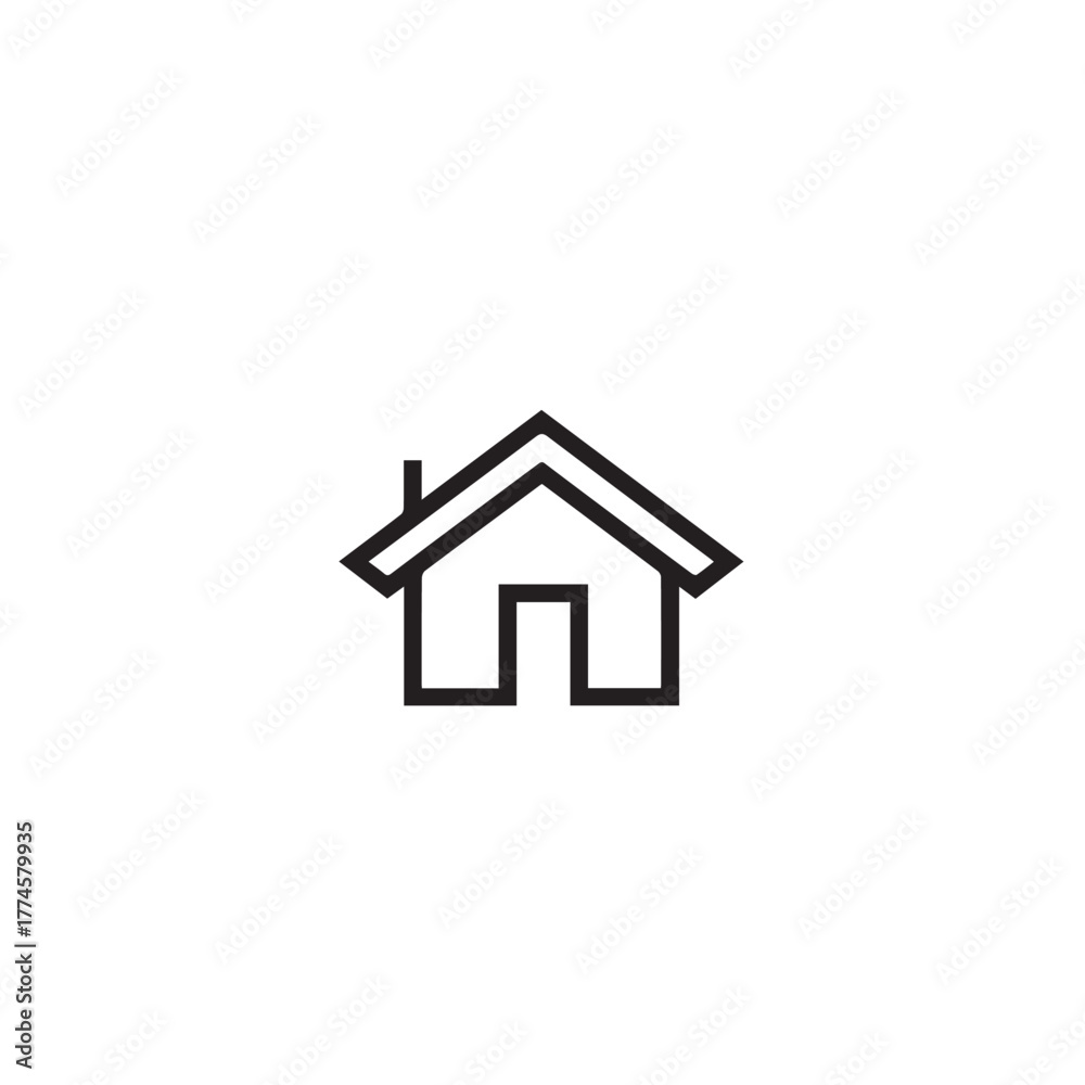 Fototapeta premium house icon isolated on white
