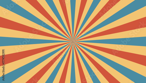 Retro Vintage Sunburst texture sunrays background 