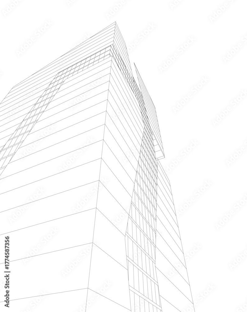 Fototapeta premium abstract architecture buildings