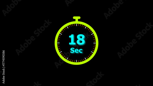 Fotografija 18 Second timer clock icon illustration