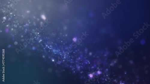 青のキラキラの光の背景