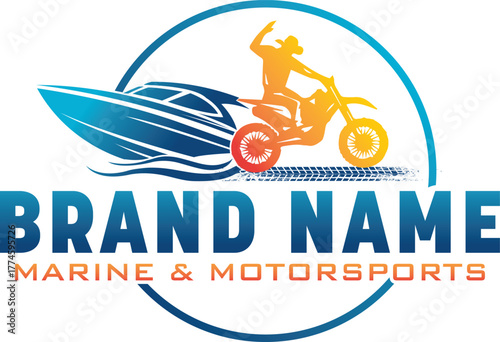 dirty bike vector template for graphic design. Perfect for logos, posters, stickers and t-shirts.