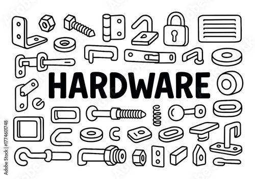 CCTV Equipment Doodle