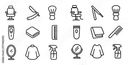 Minimal Haircut Icons
