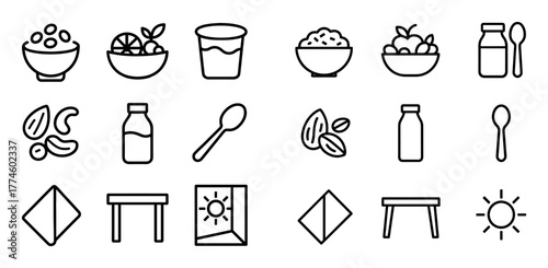 Healthy Breakfast Icons
