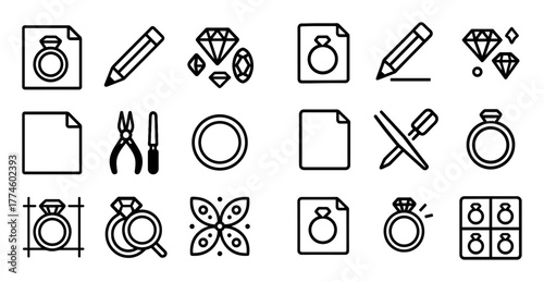 Minimalist Jewelry Icons