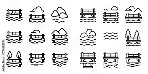 Minimalist River Icons