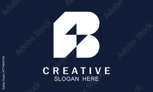 Abstract B logo style for company