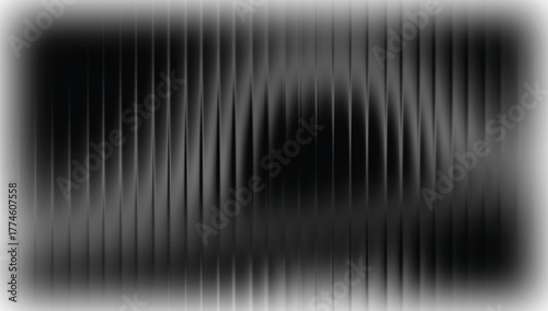 Abstract pattern of vertical black and white lines with a wavy, distorted effect, creating a modern digital background.
