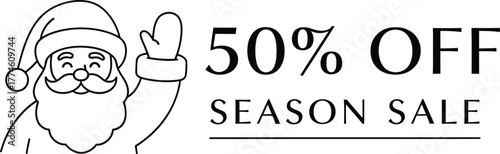 Santa announces 50% off season sale for holiday shopping