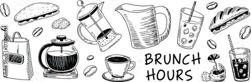 Coffee and Sandwiches Brunch Bundle beverage drink