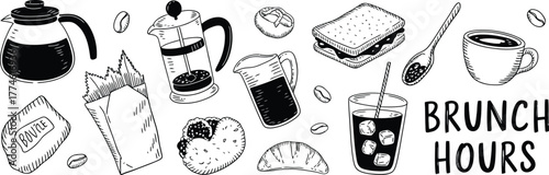 Coffee and Pastry Bundle french press pitcher