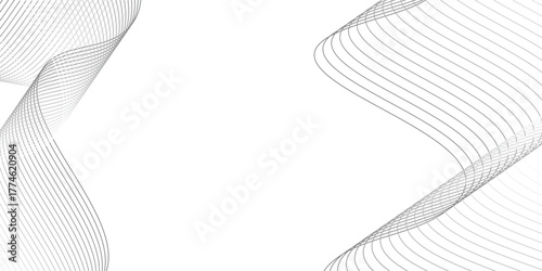 Abstract blue wave lines pattern on white background. vector eps10