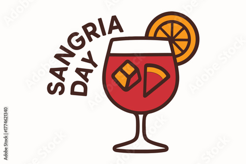 sangria day logo design