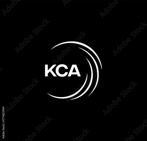 KCA set ,KCA logo. K C A design. White KCA letter. KCA, K C A letter logo design. Initial letter KCA letter logo set, linked circle uppercase monogram logo. K C A letter logo vector design.