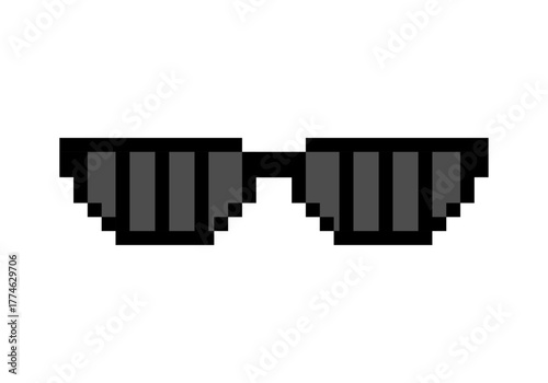 Gafas de sol hechas en pixel art