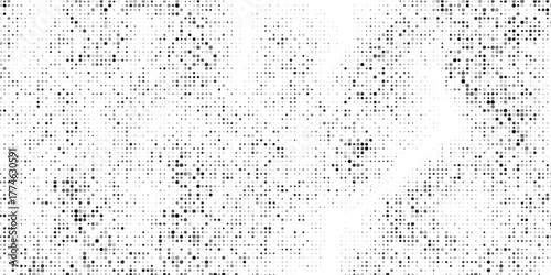 Abstract halftone wave dotted background. Fantastic monochrome texture. Pop art template for posters, labels, backdrops