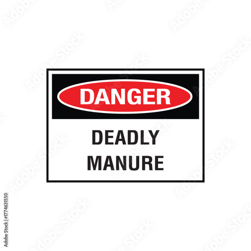 Danger Deep Drain Sign: Mandatory Warning Banner for Open Pit Hazard and Fall Risk Warning