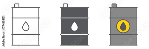 Oil barrel icon, container and industry, oil tank sign, vector graphics, a linear pattern on a white background. editable stroke