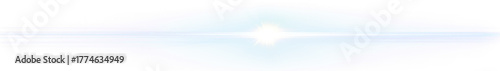 Bright blue horizontal lens flare with abstract glowing effect
