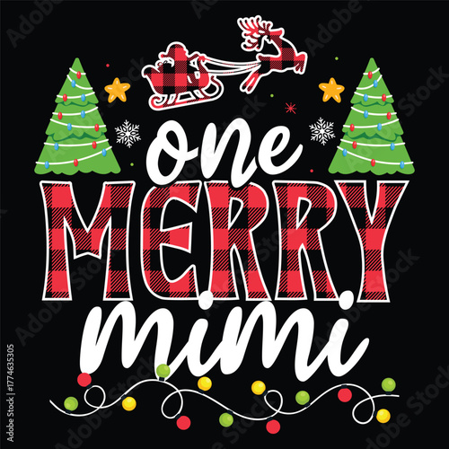 One Merry mimi Christmas Decorative Designs, One Merry Family Christmas Decorative Designs