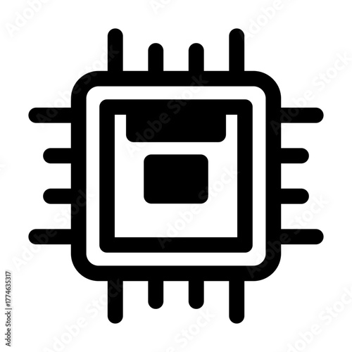 Chip From Artificial Intelligence Icon Set