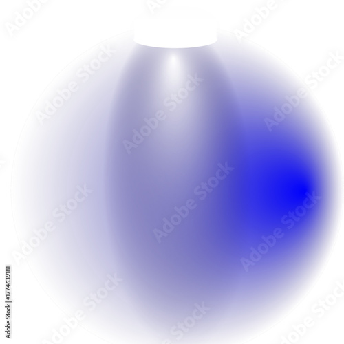 blue glass sphere