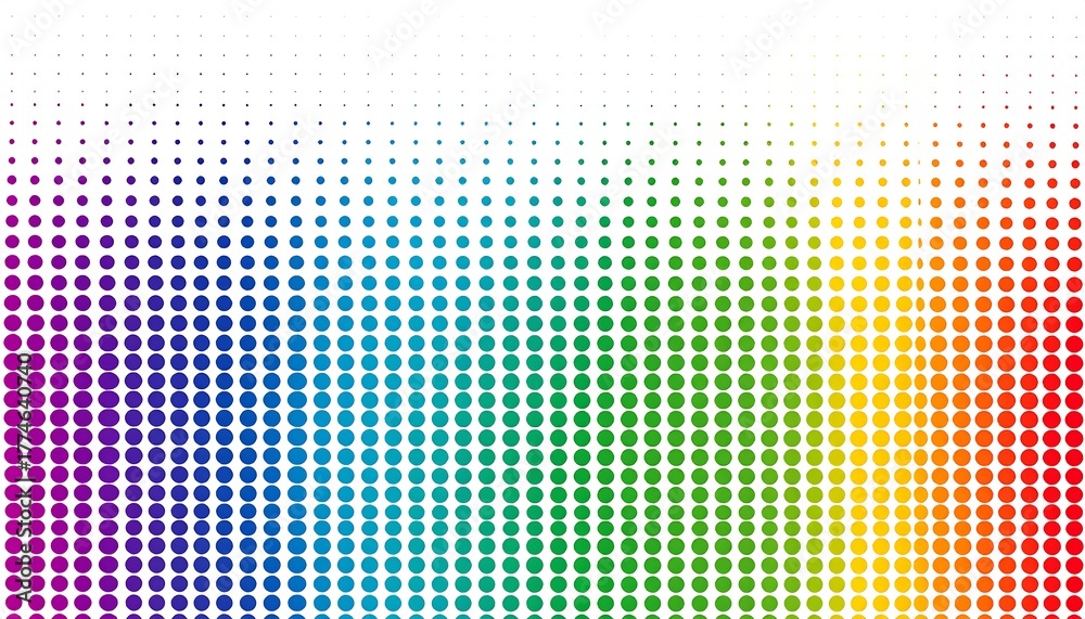 Naklejka premium Colorful Dotted Gradient Background Design.